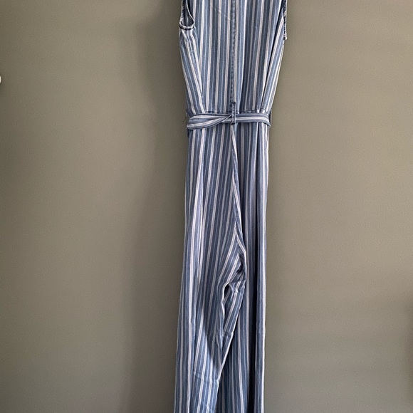 Velvet Heart Striped Tencel Jumpsuit XS - Picture 3 of 6